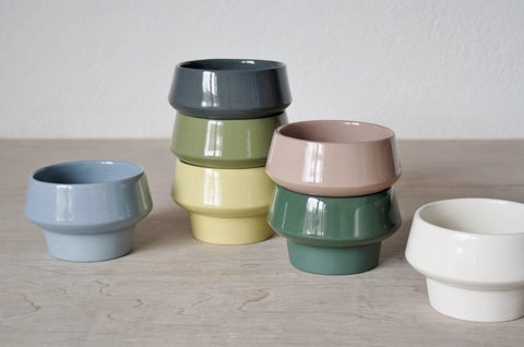 Flat white coffee cup