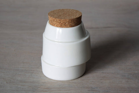 Off-centre Corked Container